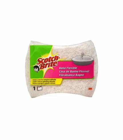Estropajo fibra blanca baño Scotch Brite