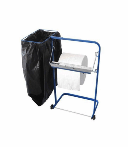 Soporte rollo papel industrial y bolsa basura CIN0833